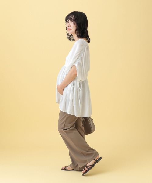 マタニティビスチェ＆フレアパンツ マタニティビスチェ・フレアパンツセット【LuXY(リュクシー