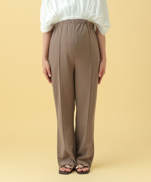 LEPSIM(レプシィム)の「【産前・産後対応】マタニティ/ピンタックフレアパンツ25SS 492413(マタニティウェア/グッズ・レディース・ブラウン/ブラック・FREE)」の17枚目の写真