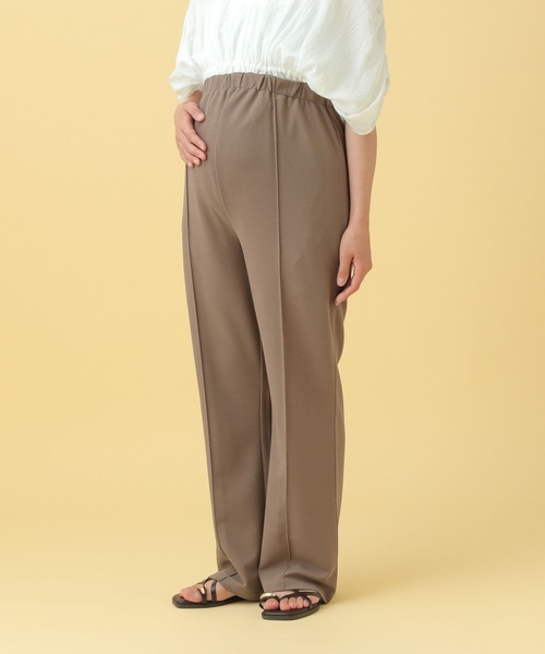 LEPSIM(レプシィム)の「【産前・産後対応】マタニティ/ピンタックフレアパンツ25SS 492413(マタニティウェア/グッズ・レディース・ブラウン/ブラック・FREE)」の18枚目の写真