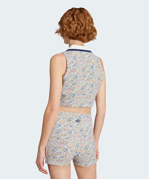 ルーズ クロップ ポロシャツ / アディダスオリジナルス 完売 アディダスオリジナルス ルーズクロップポロシャツ Мサイズ