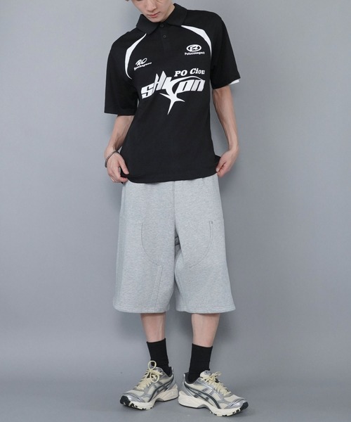 SPINNS（スピンズ）の「90sゲームシャツデザインポロシャツ（ポロシャツ・メンズ・ホワイト/ブラック・M）」の13枚目の写真