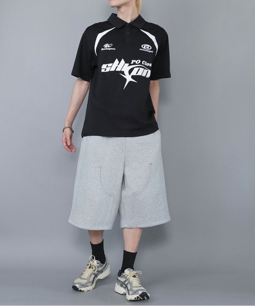 SPINNS（スピンズ）の「90sゲームシャツデザインポロシャツ（ポロシャツ・メンズ・ホワイト/ブラック・M）」の14枚目の写真