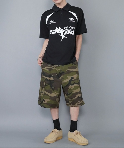 SPINNS（スピンズ）の「90sゲームシャツデザインポロシャツ（ポロシャツ・メンズ・ホワイト/ブラック・M）」の18枚目の写真