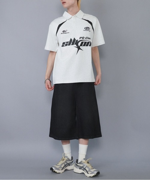 SPINNS（スピンズ）の「90sゲームシャツデザインポロシャツ（ポロシャツ・メンズ・ホワイト/ブラック・M）」の21枚目の写真