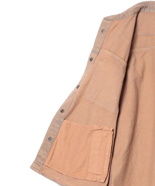 DOUBLE STANDARD CLOTHING(ダブルスタンダードクロージング)の「13.5oz クランチデニムジャケット(デニムジャケット・レディース・キャメル・36/38)」の15枚目の写真
