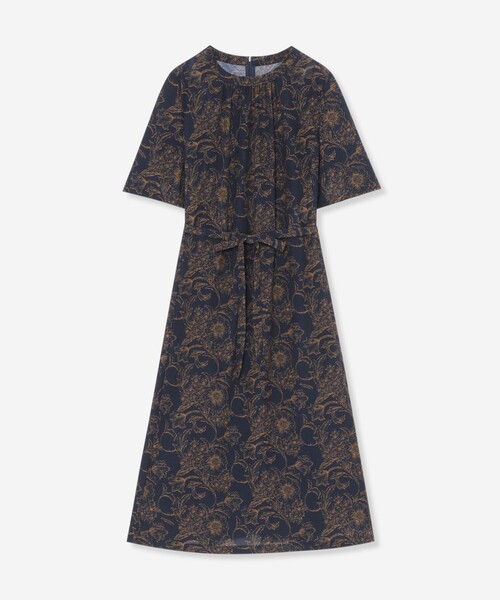 MACKINTOSH LONDON(マッキントッシュ ロンドン)の「【BIBURY FLOWER】ドローイングシャドーバイブリーワンピース(ワンピース・レディース・ネイビー/ブルー・38/40)」の2枚目の写真