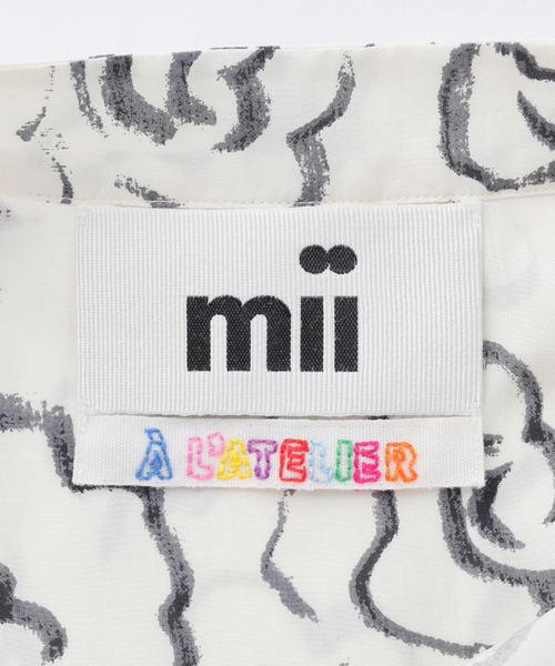 mii（ミー）の「【Mii / ミイ】 PRINTED HALF SLEEVE SHIRT（シャツ/ブラウス・レディース・アイボリー・MEDIUM）」の7枚目の写真