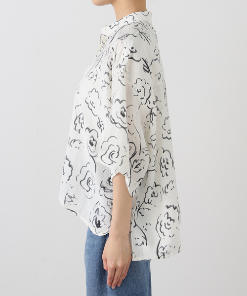 mii（ミー）の「【Mii / ミイ】 PRINTED HALF SLEEVE SHIRT（シャツ/ブラウス・レディース・アイボリー・MEDIUM）」の3枚目の写真