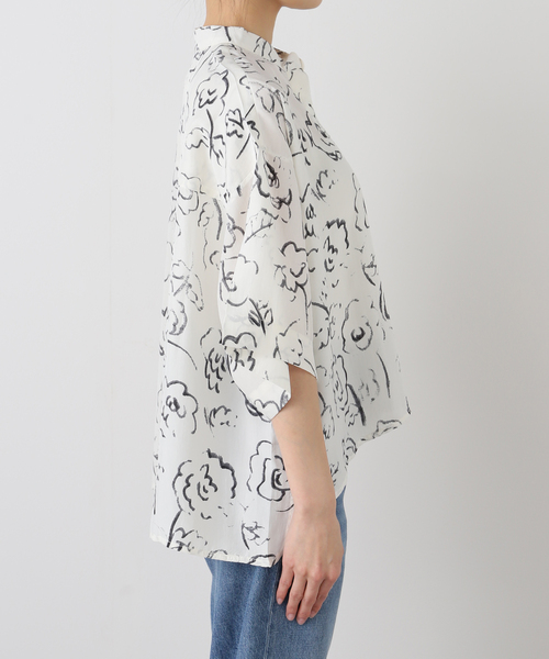 mii（ミー）の「【Mii / ミイ】 PRINTED HALF SLEEVE SHIRT（シャツ/ブラウス・レディース・アイボリー・MEDIUM）」の12枚目の写真