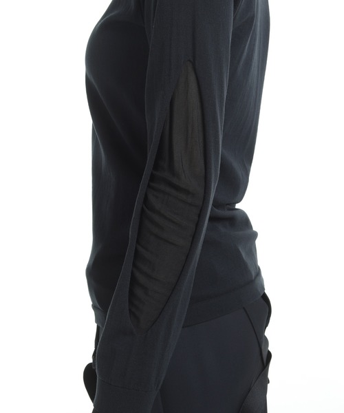Y-3（ワイスリー）の「Y-3 HOODED KNIT TOP（ニット/セーター・レディース・ブラック・MEDIUM/SMALL/XX-SMALL/X-SMALL）」の4枚目の写真