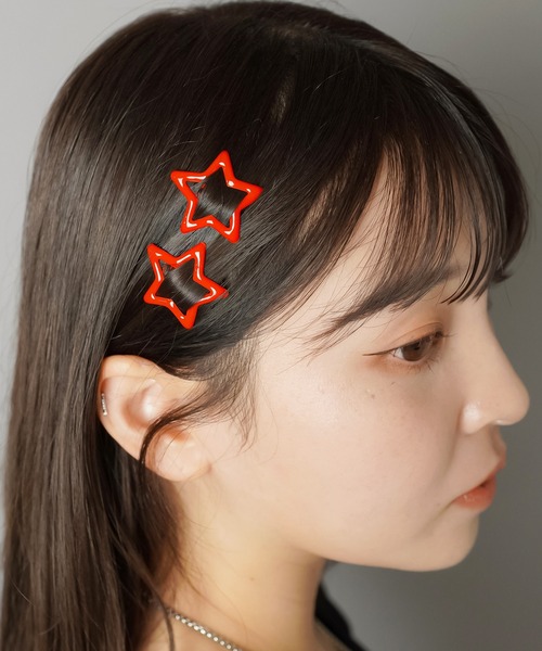 2個セット】プラパッチンピン/スター/星/ヘアピン（ヘアピン