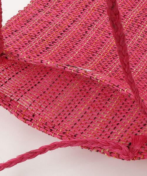 MAISON mou（メゾンムー）の「【Luna Opera/ルナオペラ】FIQUE STRIPE SQ TOTE（トートバッグ・レディース・ピンク/マスタード/カーキ/ターコイズブルー・FREE）」の5枚目の写真