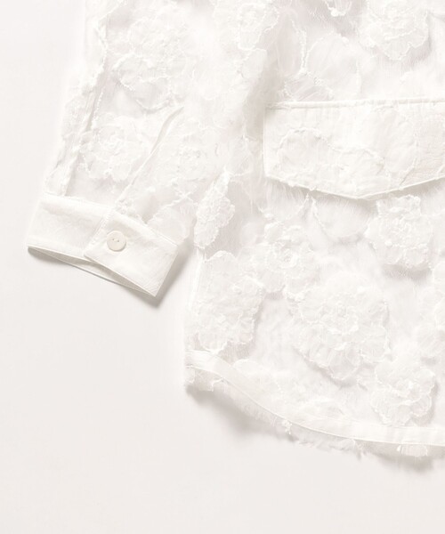 BAUM UND PFERDGARTEN（バウムウンドヘルガーデン）の「BAUM UND PFERDGARTEN / フラワーレース シャツ（シャツ/ブラウス・レディース・ホワイト・ONE SIZE）」の9枚目の写真