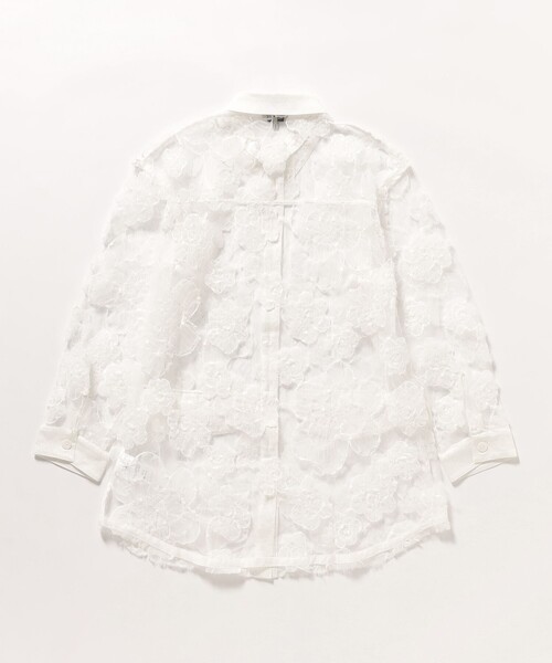 BAUM UND PFERDGARTEN（バウムウンドヘルガーデン）の「BAUM UND PFERDGARTEN / フラワーレース シャツ（シャツ/ブラウス・レディース・ホワイト・ONE SIZE）」の10枚目の写真