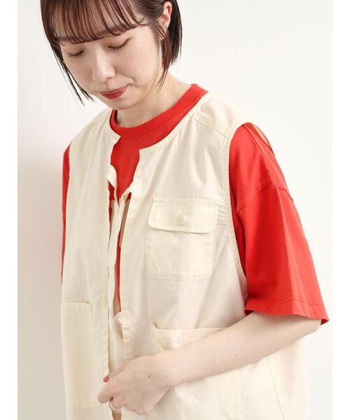 SM2（エスエムツー）の「リボンフィッシングベスト（ベスト・レディース・ダークブラウン/クリーム/カーキ・F）」の22枚目の写真