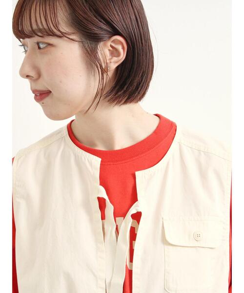 SM2（エスエムツー）の「リボンフィッシングベスト（ベスト・レディース・ダークブラウン/クリーム/カーキ・F）」の19枚目の写真