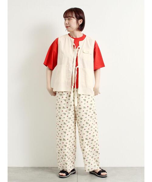 SM2（エスエムツー）の「リボンフィッシングベスト（ベスト・レディース・ダークブラウン/クリーム/カーキ・F）」の17枚目の写真