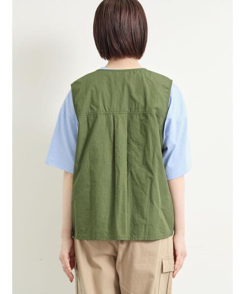 SM2（エスエムツー）の「リボンフィッシングベスト（ベスト・レディース・ダークブラウン/クリーム/カーキ・F）」の11枚目の写真