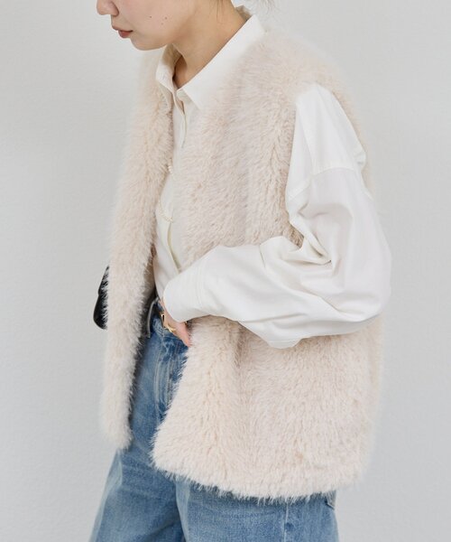 美品 GALLARDAGALANTE フェイクカシミヤベスト