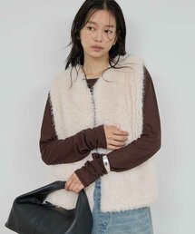 フェイクカシミヤベスト