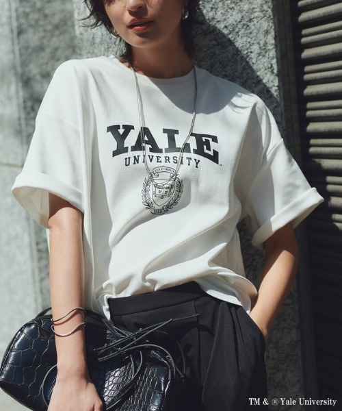 RASW(ラス)の「別注YALEエンブレムオーバーTシャツ(Tシャツ/カットソー・レディース・オフホワイト・L/M)」の1枚目の写真