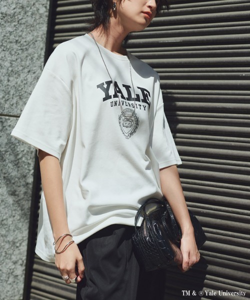 RASW(ラス)の「別注YALEエンブレムオーバーTシャツ(Tシャツ/カットソー・レディース・オフホワイト・L/M)」の6枚目の写真