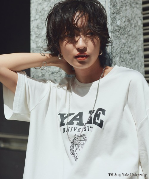 RASW(ラス)の「別注YALEエンブレムオーバーTシャツ(Tシャツ/カットソー・レディース・オフホワイト・L/M)」の8枚目の写真