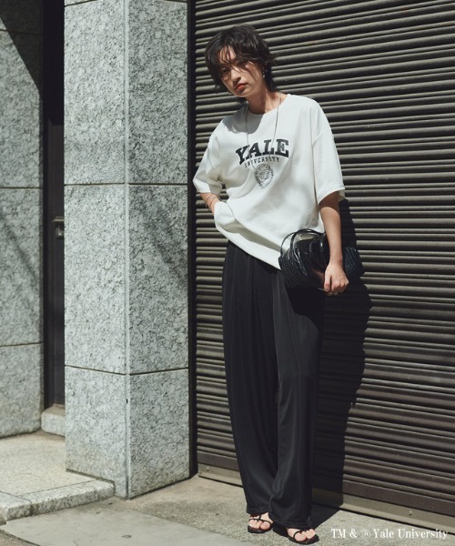 RASW(ラス)の「別注YALEエンブレムオーバーTシャツ(Tシャツ/カットソー・レディース・オフホワイト・L/M)」の9枚目の写真