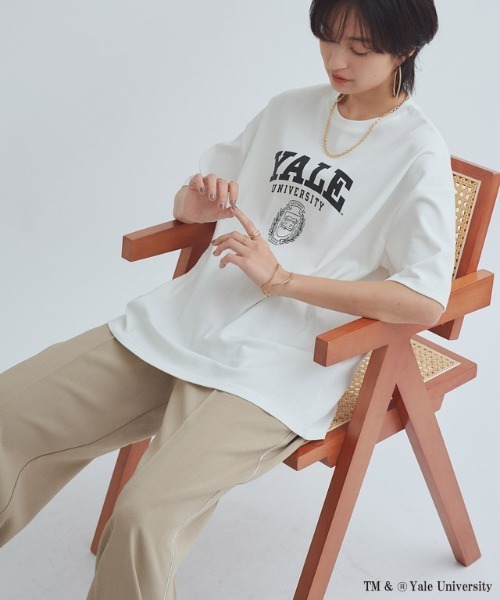 RASW(ラス)の「別注YALEエンブレムオーバーTシャツ(Tシャツ/カットソー・レディース・オフホワイト・L/M)」の12枚目の写真