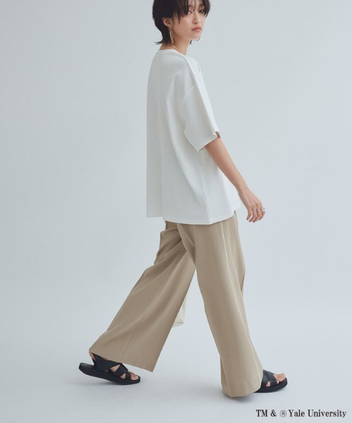 RASW(ラス)の「別注YALEエンブレムオーバーTシャツ(Tシャツ/カットソー・レディース・オフホワイト・L/M)」の2枚目の写真