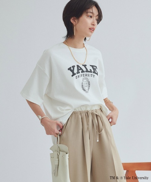 RASW(ラス)の「別注YALEエンブレムオーバーTシャツ(Tシャツ/カットソー・レディース・オフホワイト・L/M)」の3枚目の写真