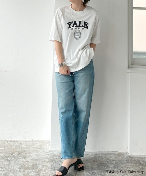 RASW(ラス)の「別注YALEエンブレムオーバーTシャツ(Tシャツ/カットソー・レディース・オフホワイト・L/M)」の4枚目の写真