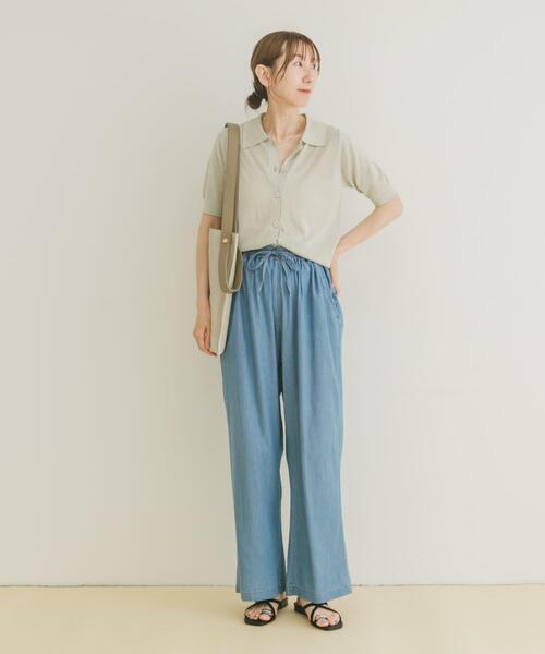ITEMS URBANRESEARCH(アイテムズ アーバンリサーチ)の「ラメハンソデニット(ニット/セーター・レディース・ネイビー/ブラウン/アイボリー・FREE)」の6枚目の写真