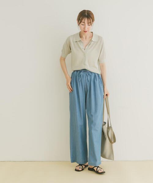 ITEMS URBANRESEARCH(アイテムズ アーバンリサーチ)の「ラメハンソデニット(ニット/セーター・レディース・ネイビー/ブラウン/アイボリー・FREE)」の7枚目の写真