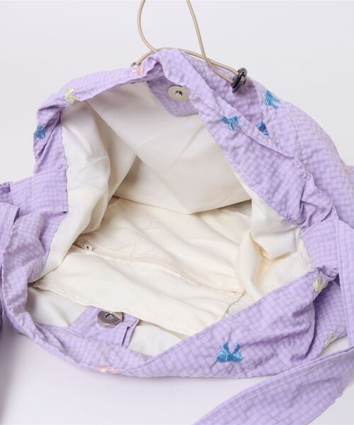 Mignonjour（ミニョンジュール）の「Mignonjour/リボン巾着2wayバッグ M2789（ハンドバッグ・レディース・グリーン/ピンク/パープル/ホワイト・FREE）」の11枚目の写真