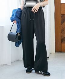 le.coeur blanc | 《手洗い可能》メローウエストサテンイージーパンツ(その他パンツ)