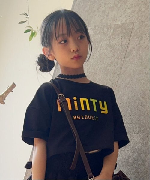 by LOVEiT（バイラビット）の「【Cuugal8月号掲載】【接触冷感】エンボスドロストTシャツ（Tシャツ/カットソー・キッズ・ブラック/オフホワイト/ラベンダー・120cm/130cm/140cm/150cm/160cm）」の14枚目の写真