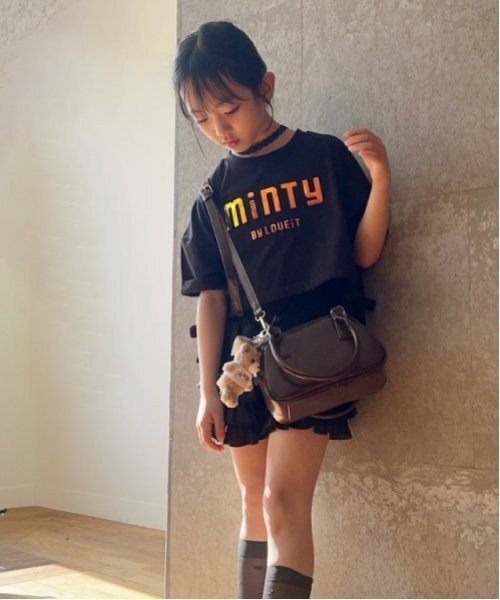 by LOVEiT（バイラビット）の「【Cuugal8月号掲載】【接触冷感】エンボスドロストTシャツ（Tシャツ/カットソー・キッズ・ブラック/オフホワイト/ラベンダー・120cm/130cm/140cm/150cm/160cm）」の15枚目の写真