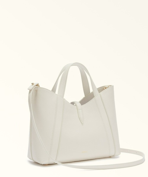 FURLA（フルラ）の「フルラ ゴッチャ(Furla Goccia) トートバッグ S（ショルダーバッグ・レディース・カーキ/ブラック/オフホワイト・ONE SIZE）」の4枚目の写真