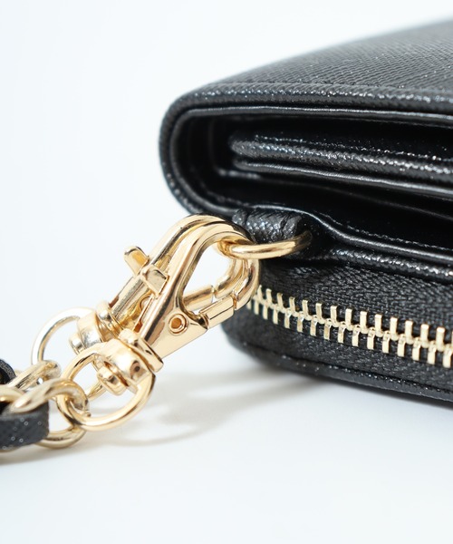 CECIL McBEE（セシルマクビー）の「ＣＥＣＩＬ ＭｃＢＥＥ ラメチェーンミニ財布（財布・レディース・ブラック/アイボリー・FREE）」の8枚目の写真