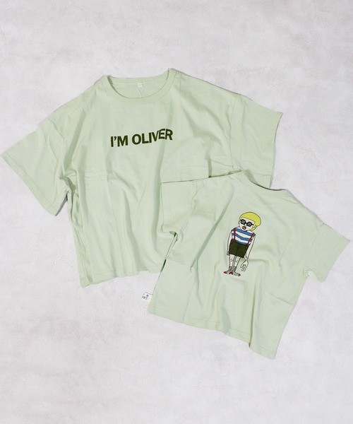 MARKEY'S(マーキーズ)の「マエウシロプリントTシャツ/おとな(Tシャツ/カットソー・レディース・パープル/ライトグリーン/ブラウン/グリーン/オフホワイト・160cm)」の5枚目の写真