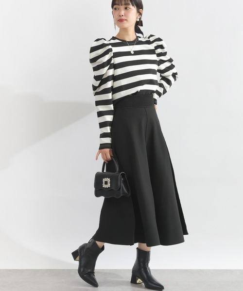 PICCIN PERLA(ピッチンペルラ)の「クリオネショートレングスカットソー(Tシャツ/カットソー・レディース・ホワイト系その他/ブラック/オフホワイト・M)」の16枚目の写真