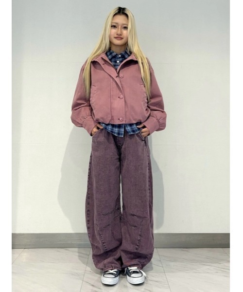 GAP(ギャップ)の「ツイル バブルジャケット(その他アウター・レディース・ピンク/ブラウン・XXS/XS/L/M/S)」の8枚目の写真