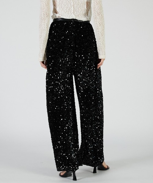 PRANK PROJECT（プランクプロジェクト）の「シークインバルーンベロアパンツ / Sequin Balloon Velour Pants（その他パンツ・レディース・グレー/ブラック/アイボリー・36/38）」の20枚目の写真