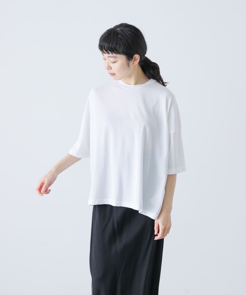 【かぐれ】ハイツイストコットン半袖Tシャツ ハイツイストコットン半袖Tシャツ（Tシャツ/カットソー）｜か