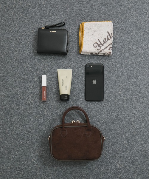 VELETTO（ベレット）の「【VELETTO/ヴェレット】スウェードショルダーバッグ（ショルダーバッグ・レディース・ダークブラウン/キャメル・FREE）」の3枚目の写真