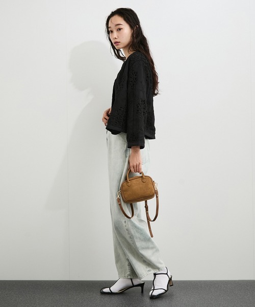 VELETTO（ベレット）の「【VELETTO/ヴェレット】スウェードショルダーバッグ（ショルダーバッグ・レディース・ダークブラウン/キャメル・FREE）」の5枚目の写真