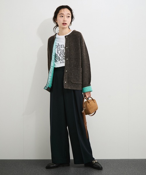 VELETTO（ベレット）の「【VELETTO/ヴェレット】スウェードショルダーバッグ（ショルダーバッグ・レディース・ダークブラウン/キャメル・FREE）」の6枚目の写真