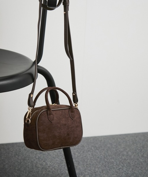 VELETTO（ベレット）の「【VELETTO/ヴェレット】スウェードショルダーバッグ（ショルダーバッグ・レディース・ダークブラウン/キャメル・FREE）」の11枚目の写真