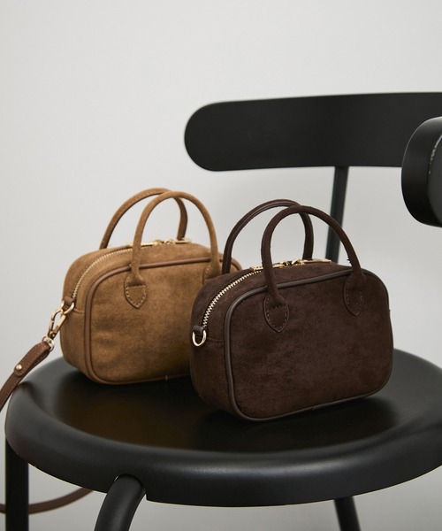 VELETTO（ベレット）の「【VELETTO/ヴェレット】スウェードショルダーバッグ（ショルダーバッグ・レディース・ダークブラウン/キャメル・FREE）」の12枚目の写真